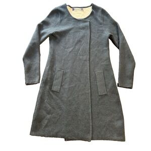 B & K Moda Sweater Cardigan Open Knit Long Sleeve Wool Blend Women's One Size